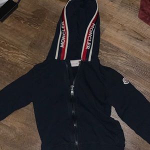 Moncler zip hoodie size 8